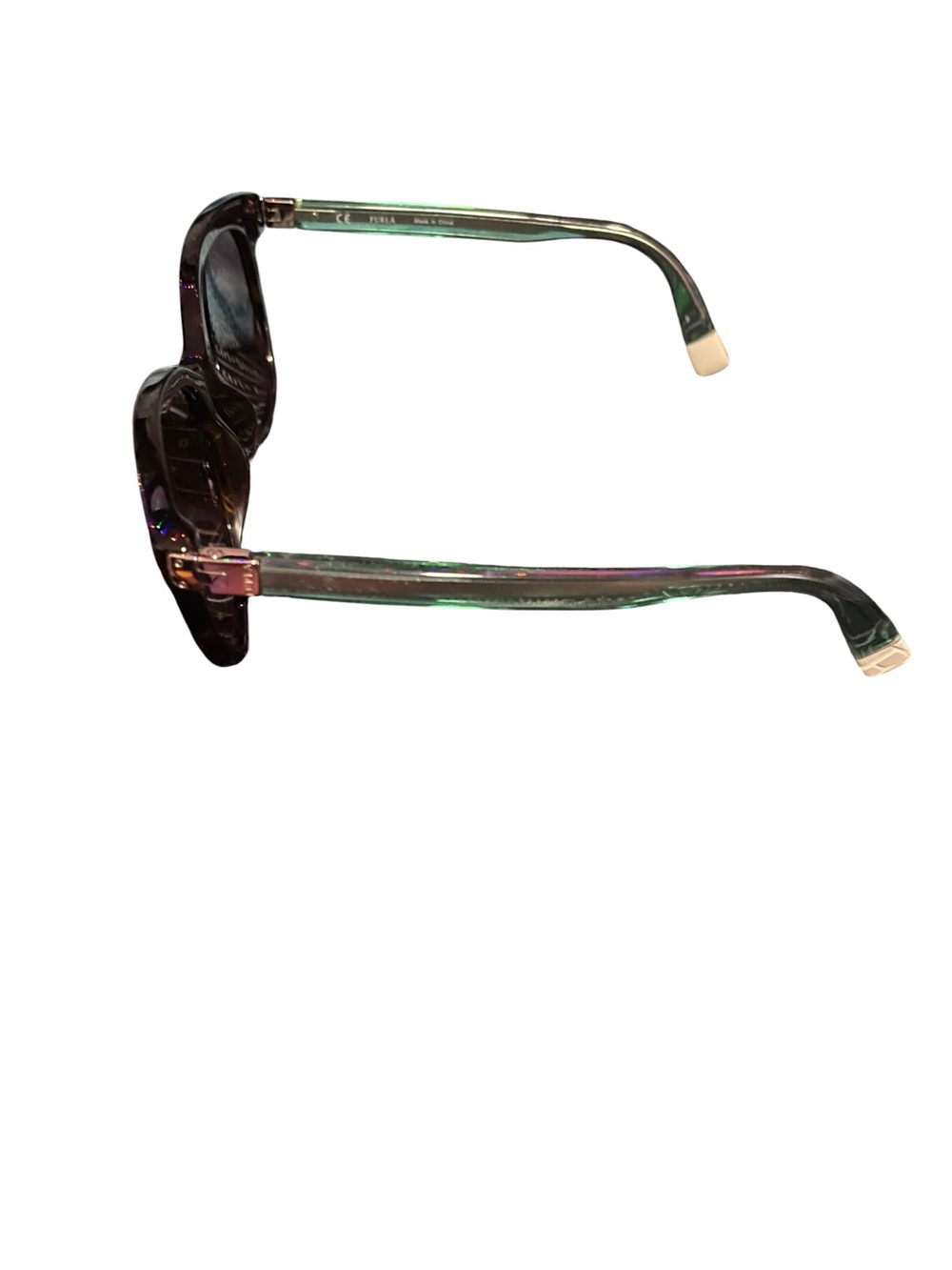 Furla SFU258K Tortoise & Mint Green Polarized Sunglasses with Case - Picture 13 of 15